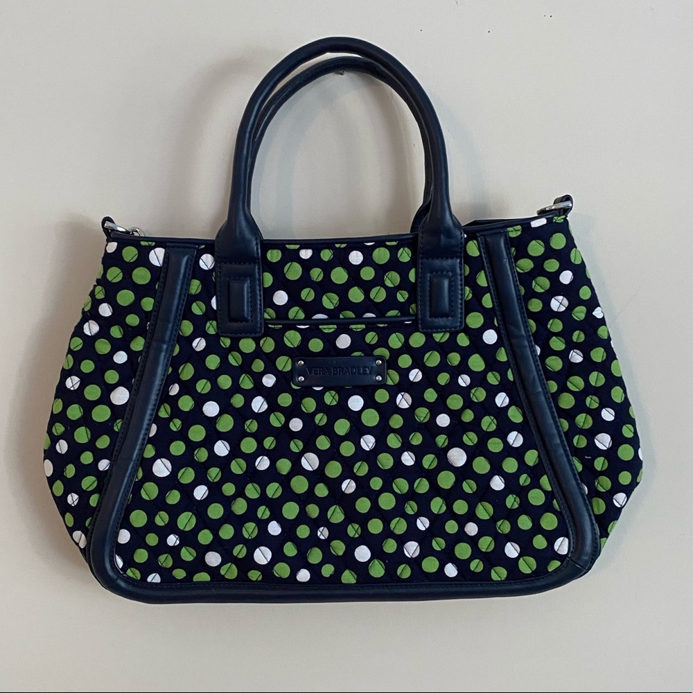 NWT Vintage Vera Bradley Lucky Dots Satchel Bag